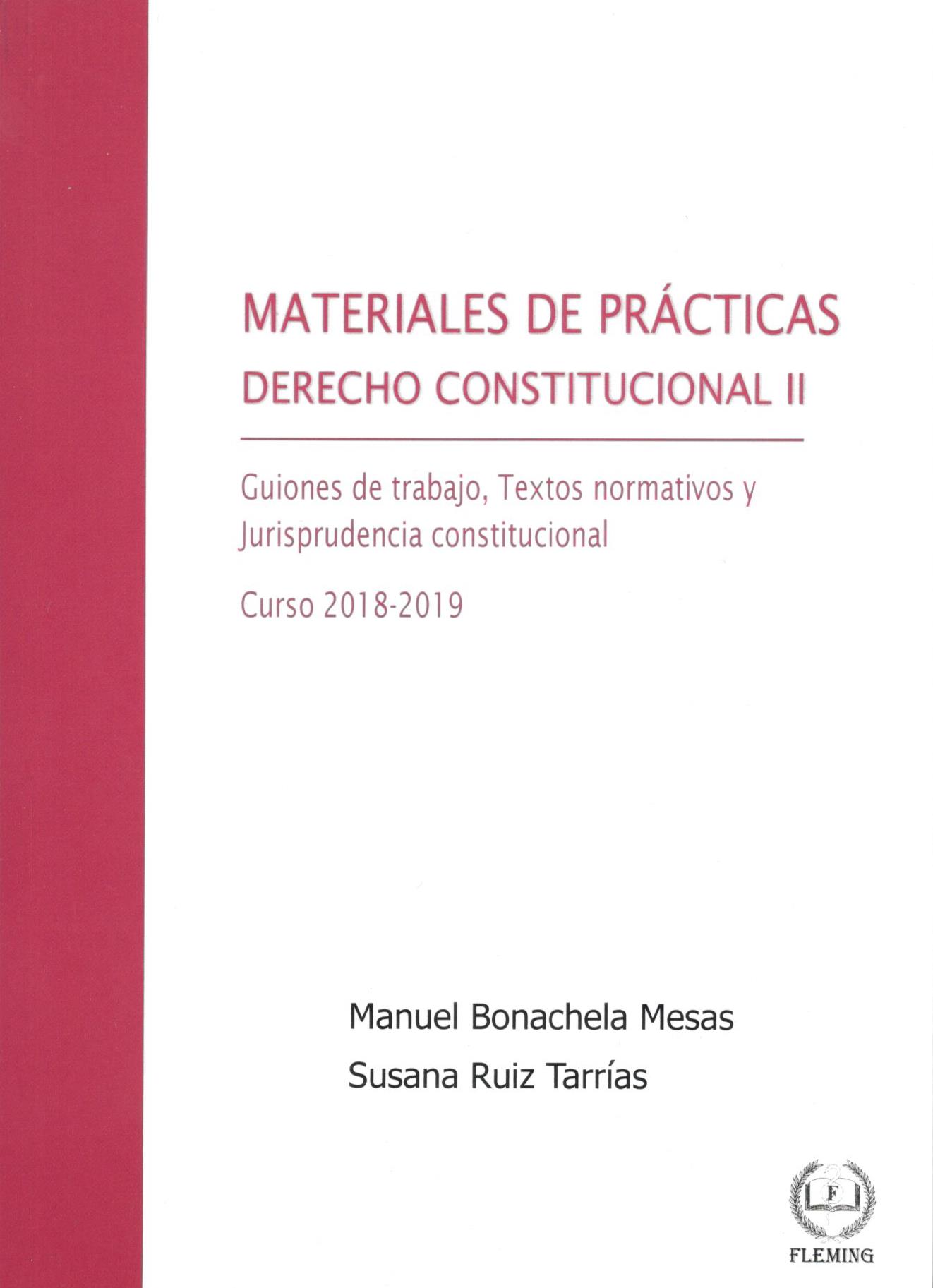 MATERIALES DE PRACTICAS DE DERECHO CONSTITUCIONAL II